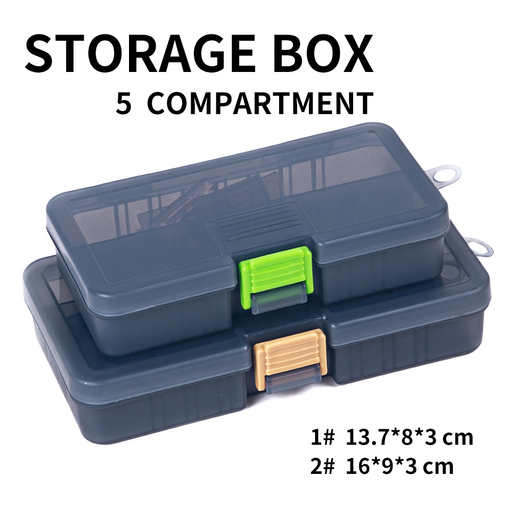 HENGJIA Fishing Waterproof Fishing Tackle Box Lure Bait Box Multifunctional Hook and Bait Accessory Box