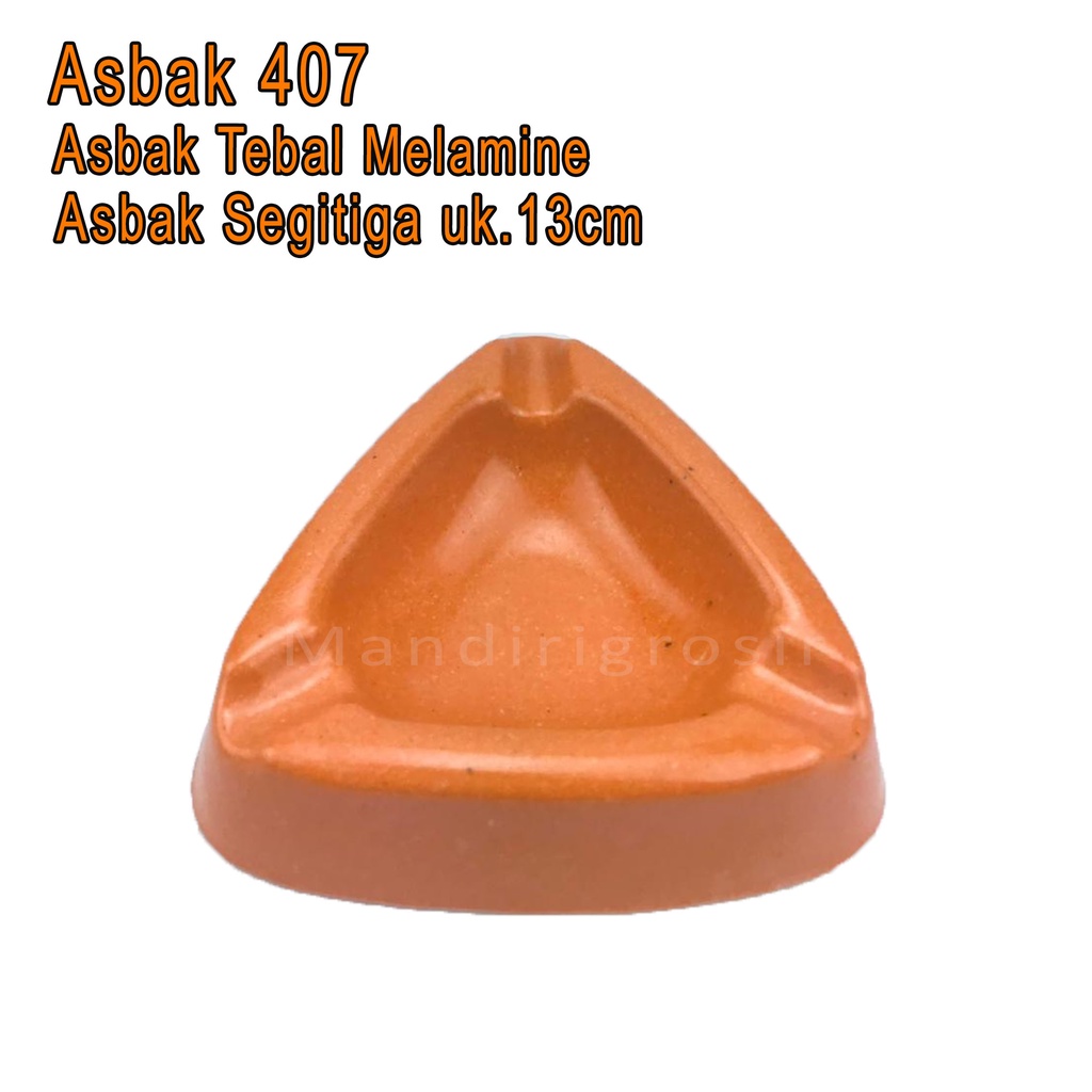 Asbak Melamine *Asbak 407 * Asbak Segitiga Tebal *uk.13cm