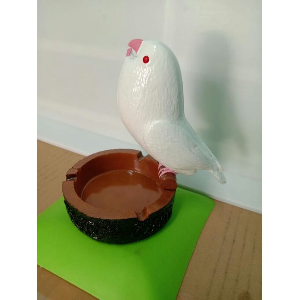 asbak burung lovebird/patung burung
