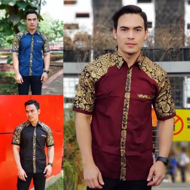 HEM EXCLUSIVE PRADA BAHAN KATUN MEWAH DAN ELEGAN MURAH BERKUALITAS KEMEJA