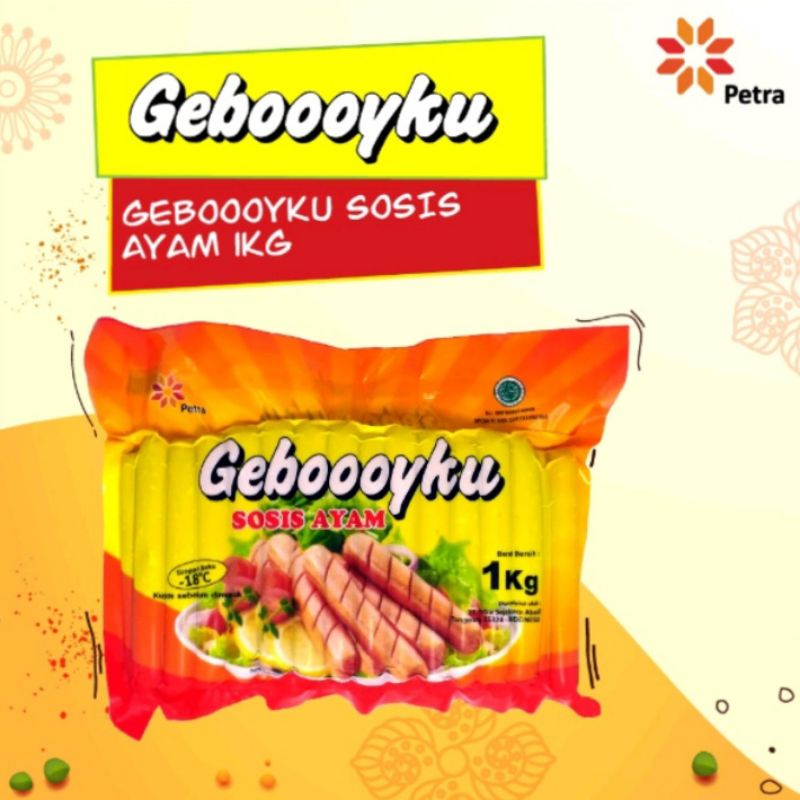 Jual Sosis Ayam Geboooyku 1kg Shopee Indonesia