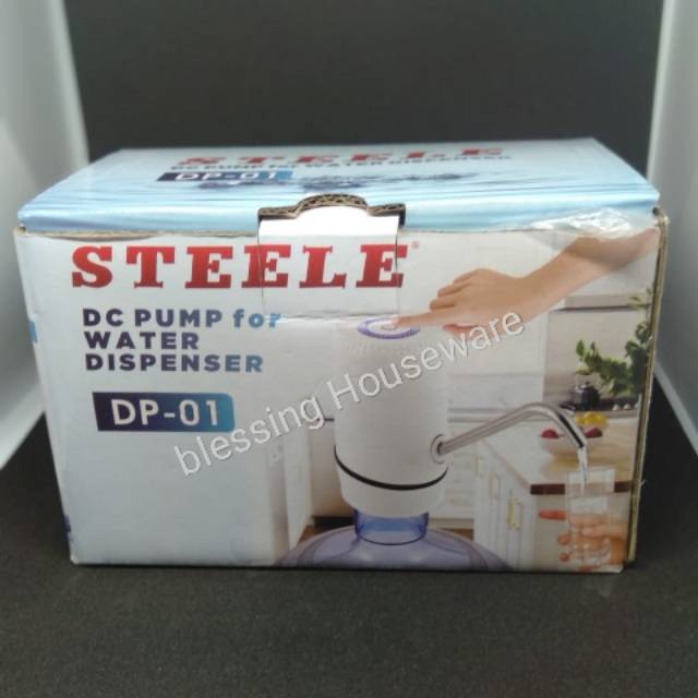 Pompa galon elektrik / Dispenser air elektrik recharge USB Charger / Pompa Air Galon Steele DP-01