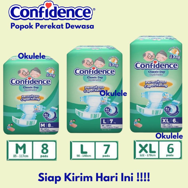 Pempes Confidence Classic Day M, L, XL Perekat Popok Dewasa Pempers Adult Diapers Lansia