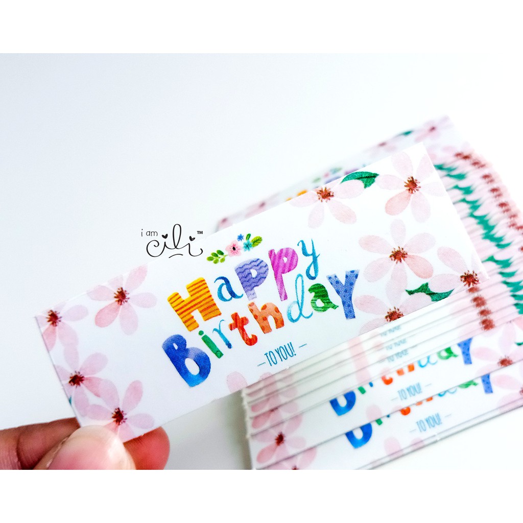 

(SBDAY02) Stiker MINI ulang tahun birthday