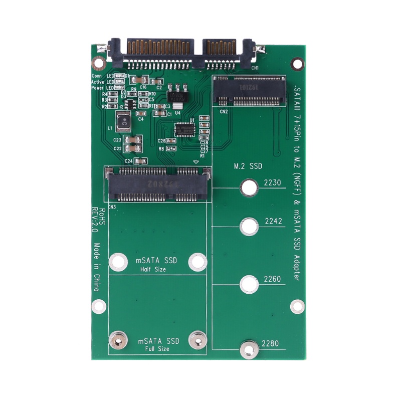 Btsg Untuk M.2 NGFF Msata SSD Ke 3.0 2.5 &quot;Adapter M2 PCI SSD Converter Riser Card