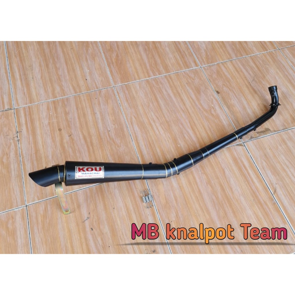 KNALPOT RACING SUPRA FIT NEW - SUPRA X 100 KOU BLACK