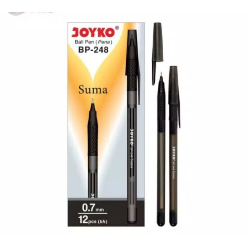 

[BOX/12PCS] JOYKO Pulpen Suma BP-248 Hitam