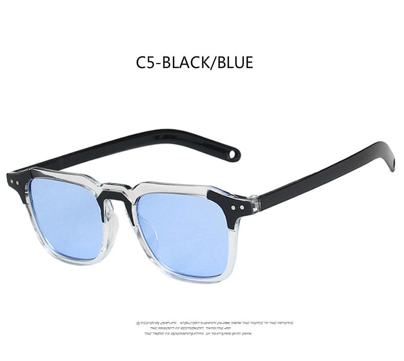 Retro Korean style small box personality European and American trendy sunglasses for men and women