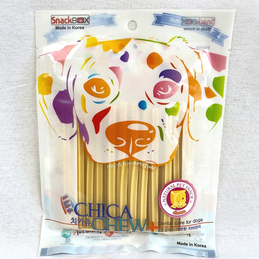 

CHICA Snack Anjing Dental Chew Removing Tartar Gum CHEESE 120g