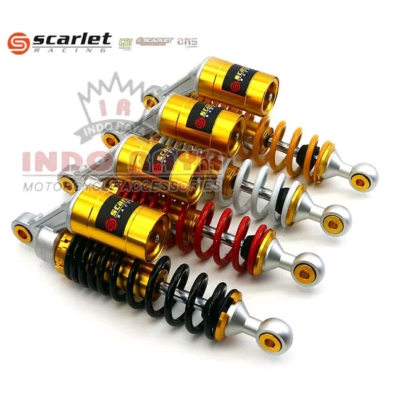 shock scarlet tabung atas 3001SE ukuran 280.320.340 dan 360 untuk motor bebek