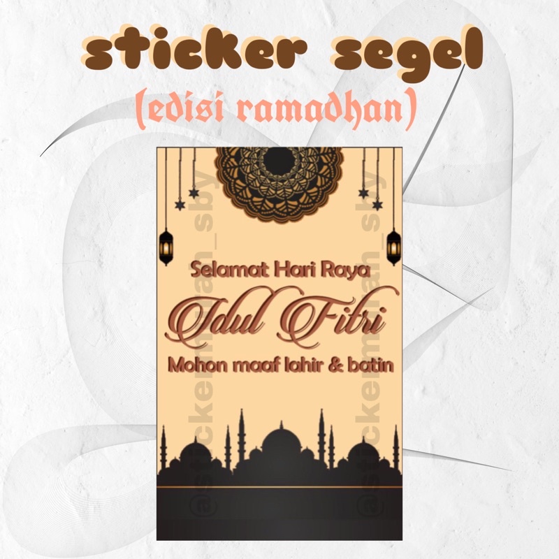 

STICKER SEGEL EDISI RAMADHAN / STICKER TOPLES/ STIKER KARDUS