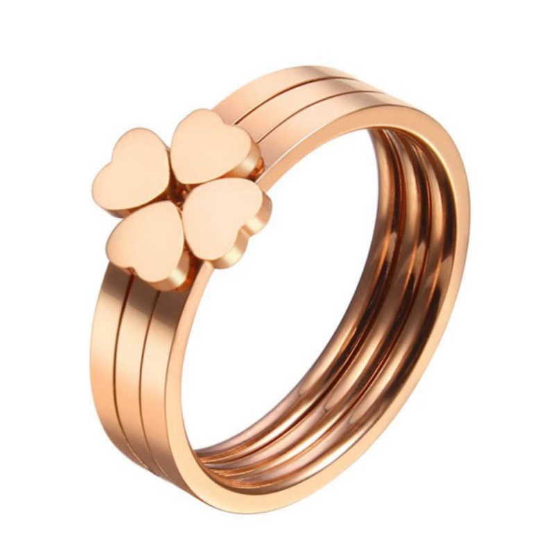 Cincin Titanium Gold Dan Rosegold N05072114