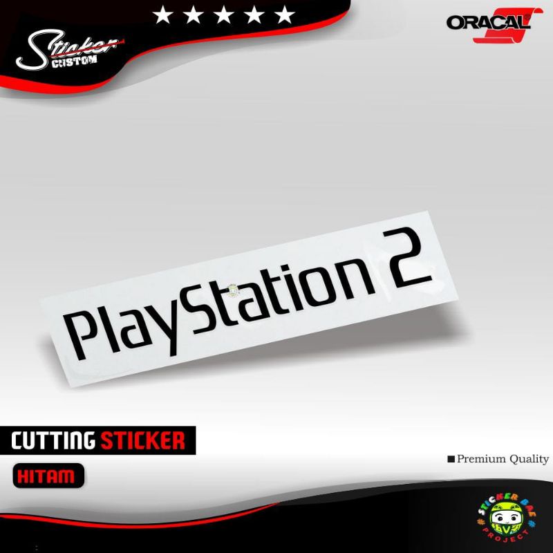 Stiker playstation 2 cutting sticker 1 warna