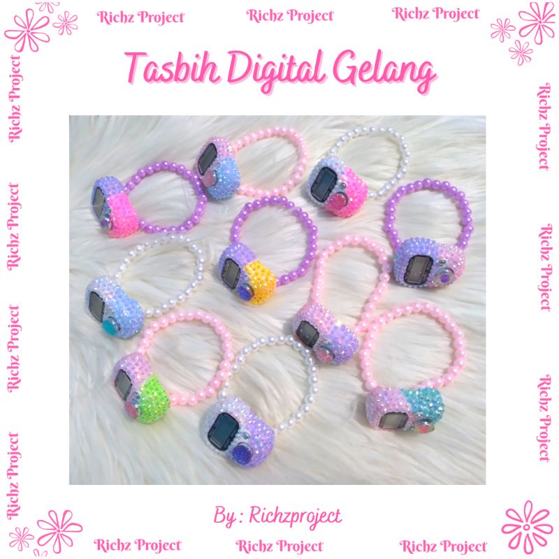 Tasbih digital swarovski GELANG mutiara
