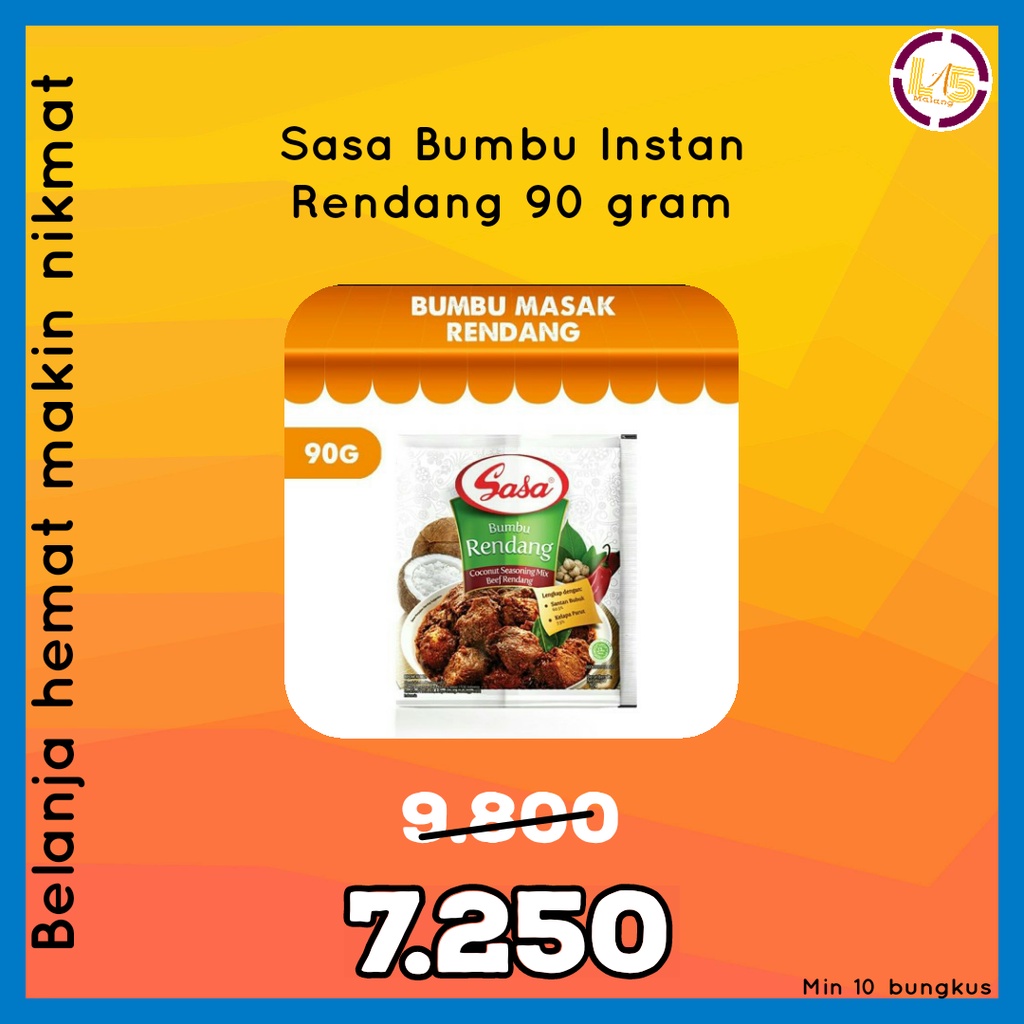 

Sasa bumbu instan rendang opor 90gr