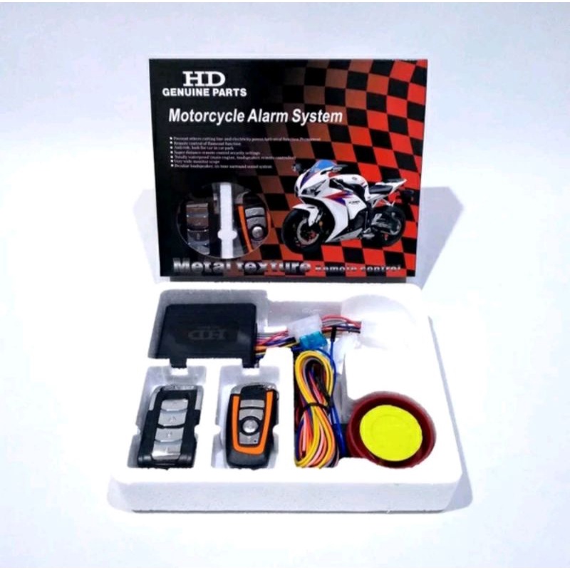 alarm system motor / remot starter alarm motor anti maling