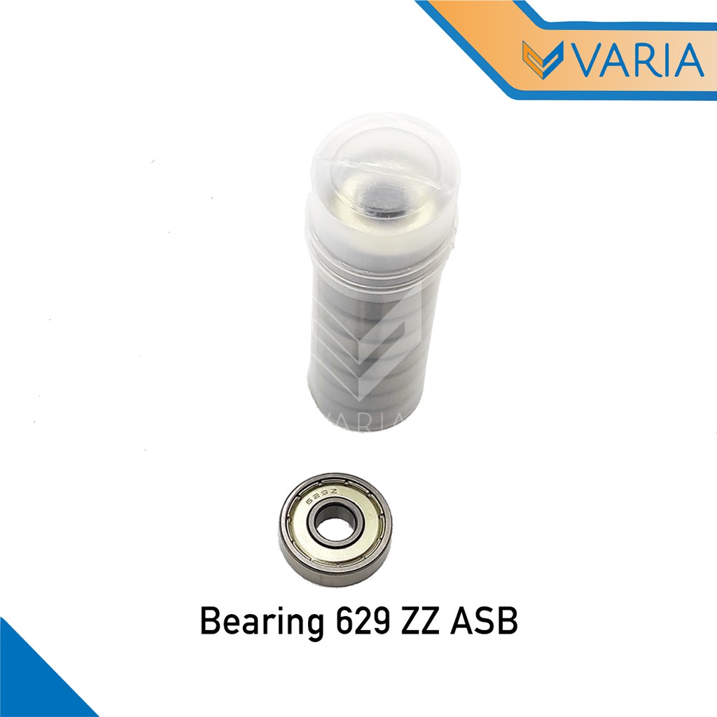 Bearing / Laher 629 ZZ Tutup Plat Besi Double ASB