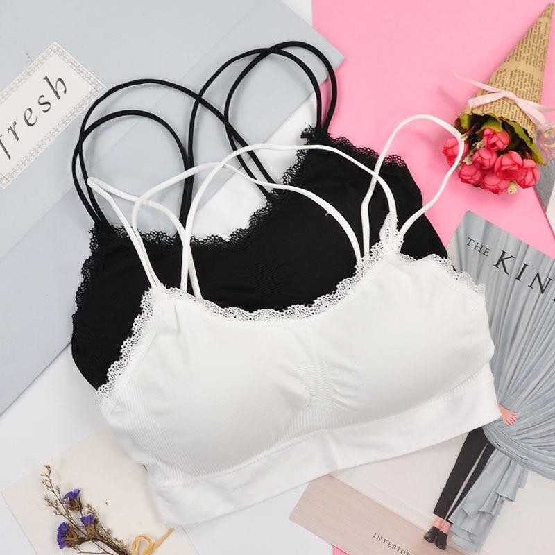 MoonLand 456 COD Bra Fashion Wanita Sport Bra Tanpa Kawat Murah Produk Import