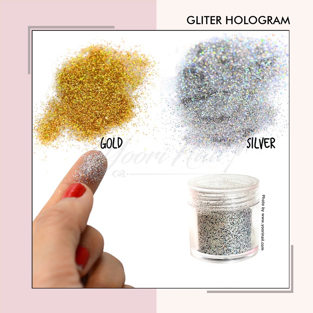 5 grams glitter hologram silver gliter holo silver gold rainbow colors effect