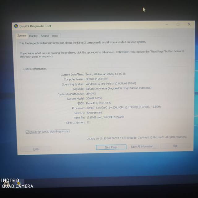 LENOVO THINKPAD X240