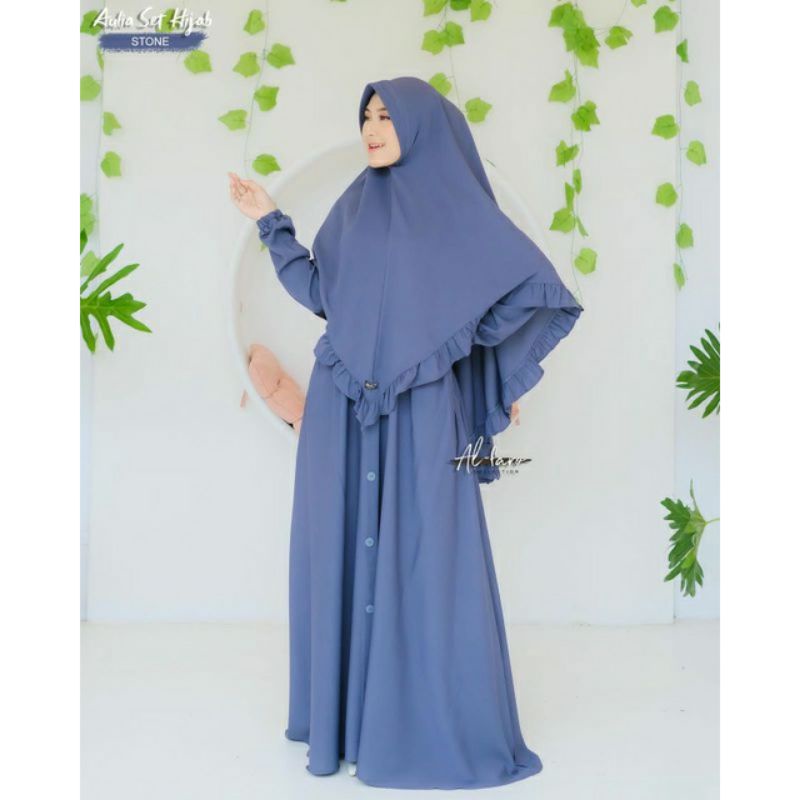 Gamis Aulia set hijab ORI alfaro