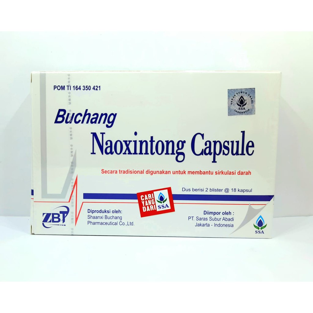 BUCHANG NAOXINTONG CAPSULE (Kemasan Dus Blister) - Obat Stroke