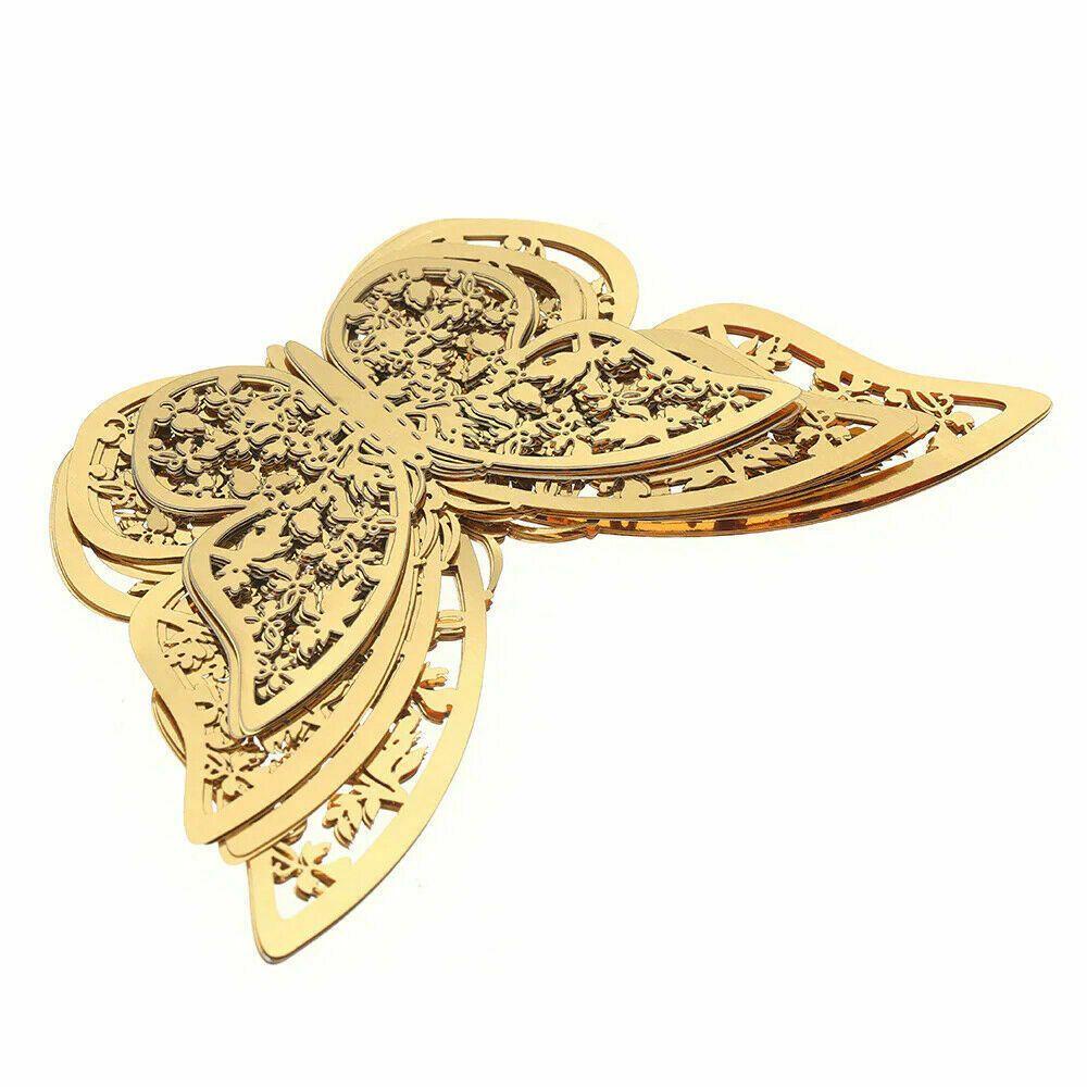 R-flower 12PCS/Pack 3D Butterfly Stiker DIY Dekorasi Rumah Pernikahan Nikmat Wall Art