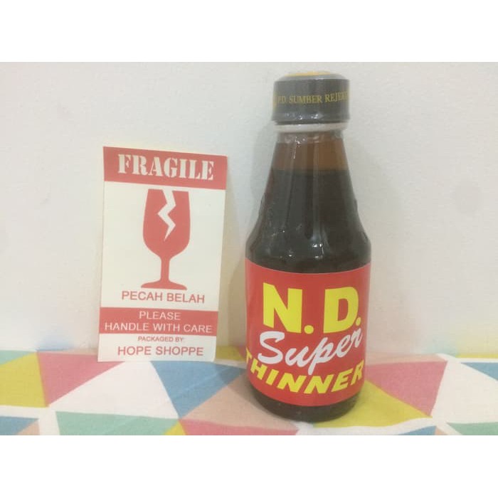 

Thinner ND Super Botol Pengencer Cat Minyak / Kayu Pembersih Bekas Cat