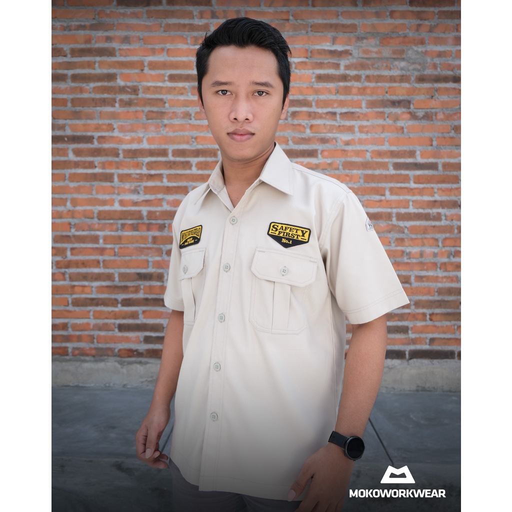 MokoWorkwear - Mokoworkwear ENGINEER WORKSHIRT SERIES - KHAKI