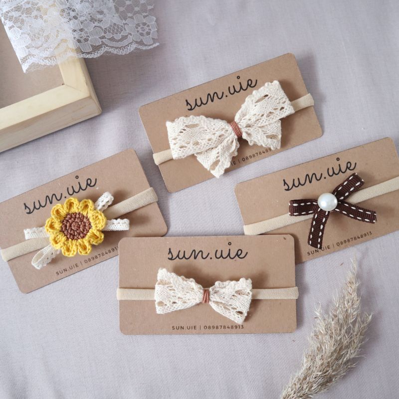 headband baby bandana bayi pita vintage bando bayi nylon USA