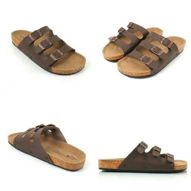 DISC 50% SANDAL KULIT GOODNESS FLOW BROWN