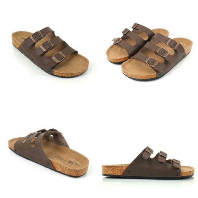 DISC 50% SANDAL KULIT GOODNESS FLOW BROWN