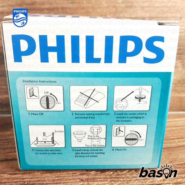 PHILIPS Essential LED MR16 4.5W 36D 100-240V - 3000K atau 6500K