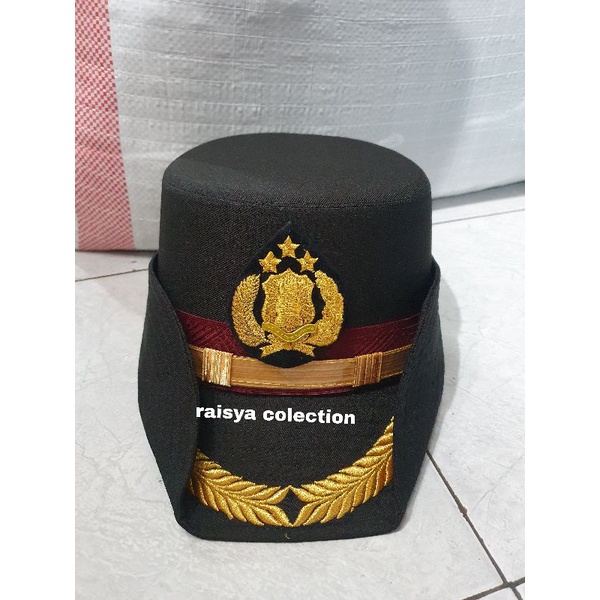 topi pet pdu polwan / topi pet pdu polisi wanita