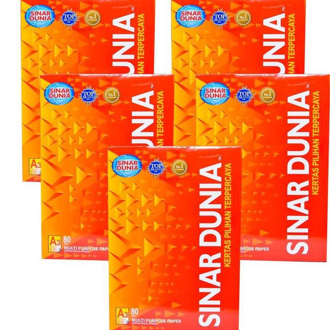 

Promo KERTAS HVS Putih merk SINAR DUNIA Ukuran A3 80gsm (EDISI ECERAN) Terlaris