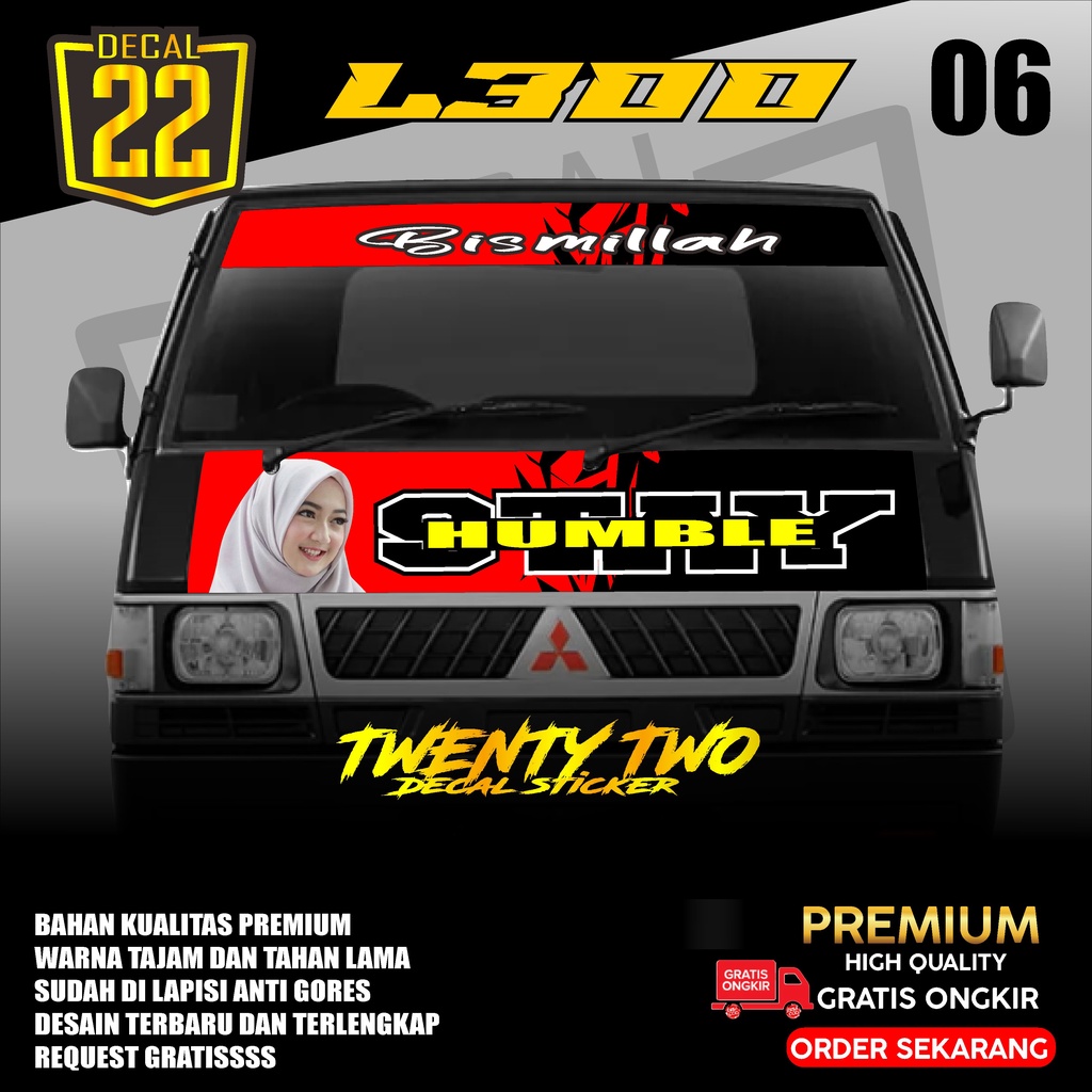 STIKER DECAL KABIN DEPAN L300 ,DECAL STIKER L300 KODE 06 Podo