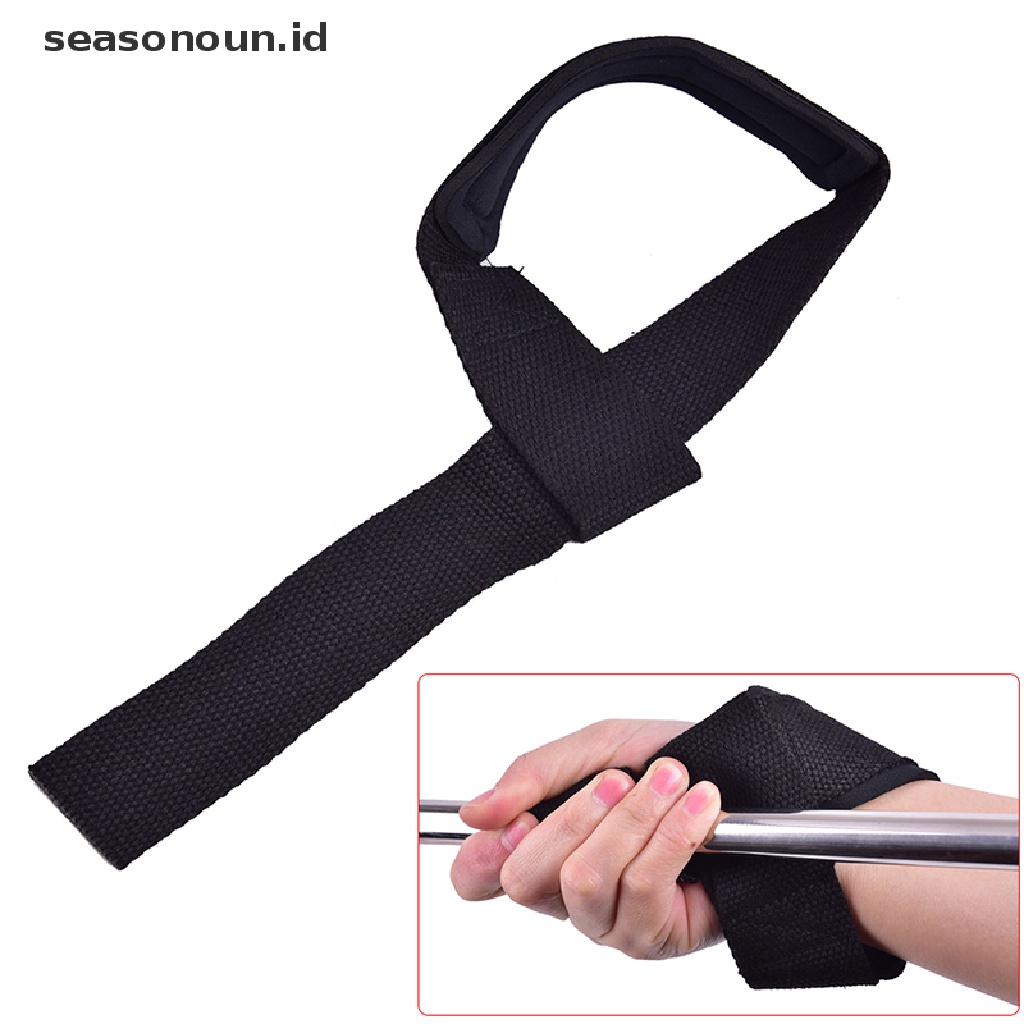 (seasonoun) Strap Pergelangan Tangan Untuk Angkat Beban / Gym / Fitness