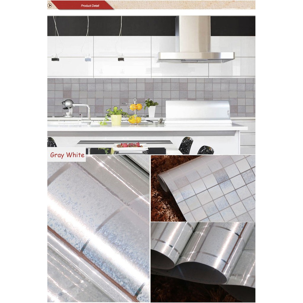 STIKER DAPUR ANTI PANAS WALLPAPER FOIL DARK GOLD  UK 45CM X 5 METER