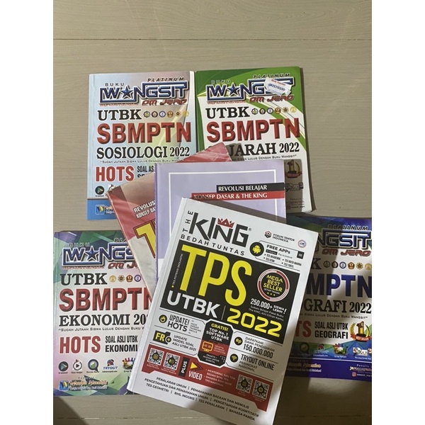 BUKU SBMPTN 2022 / THE KING TPS / WANGSIT LENGKAP / BUKU GANESHA OPERATION GO SEMESTER 1 DAN 2