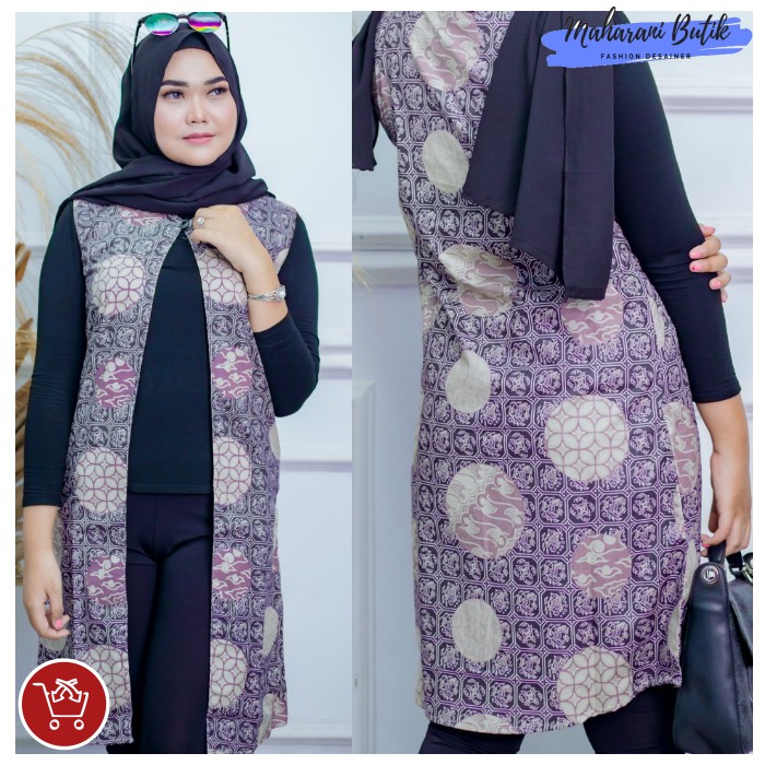 Baju Atasan Tunik Wanita Atasan Batik Perempuan Oficial By Maharani Fashion