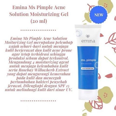 EMINA MS PIMPLE ACNE SOLUTION MOISTURIZING GEL 20 ML