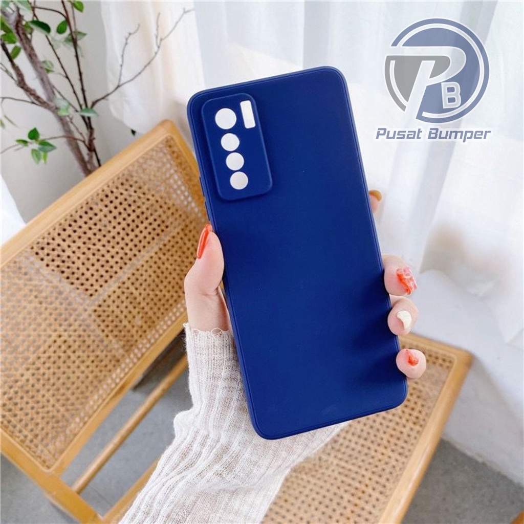 SOFTCASE MACARON PELINDUNG KAMERA VIVO Y91 Y93 Y95 Y91C Y1S Y90 Y21 Y21S Y33S Y53S V5 Y69 Y66 Y67 V9 Y85 PB1078-NAVY