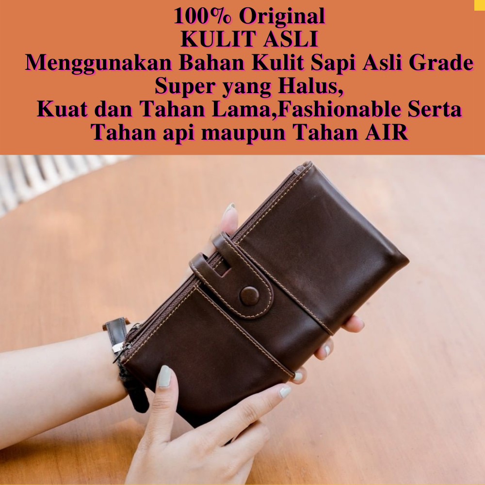 Dompet Wanita Cewek Perempuan Kulit Asli Branded Original Kekinian