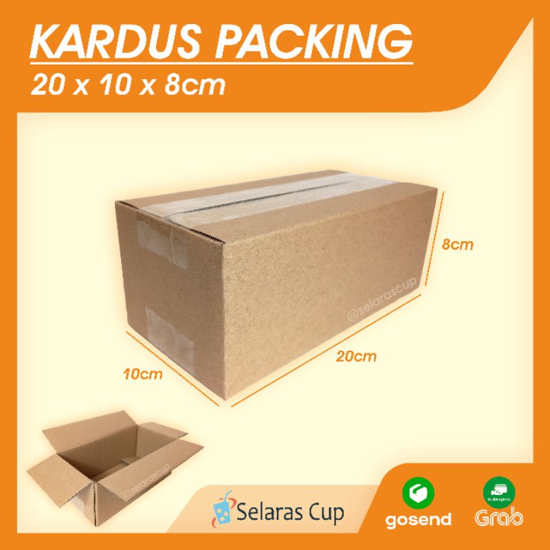 

KARDUS PACKING 20x10x8 cm - DUS PACKING COKLAT - BOX PACKING 20x10
