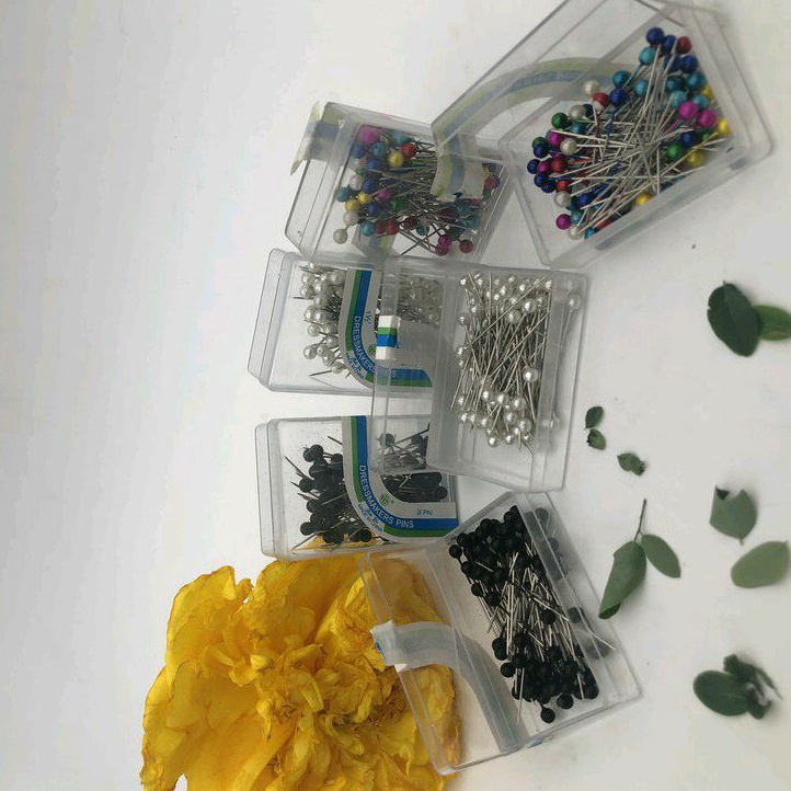 Jarum Pentul DRESSMAKERS PINS.. ART: 80 pcs Warna (Mix)