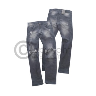 Jual SMBERKAH Celana Jeans Pria Sobek Lutut Ripped Jeans Panjang