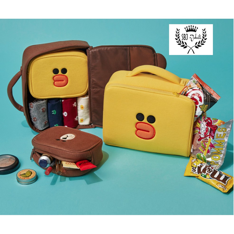 Tas Multifungsi / Tas Travel Organizer / Tas Kosmetik Karakter BERUANG BEAR DUCK