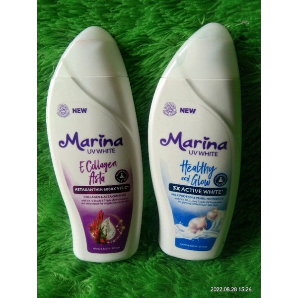 marina handbody lotion healthy glow 460ml//collagen &astaxatin 185ml