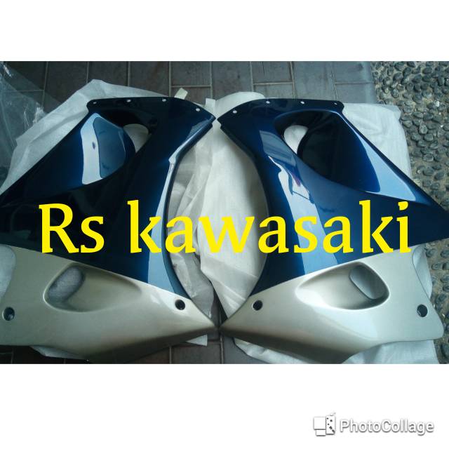 Fering fairing samping ninja rr old biru dongker set original