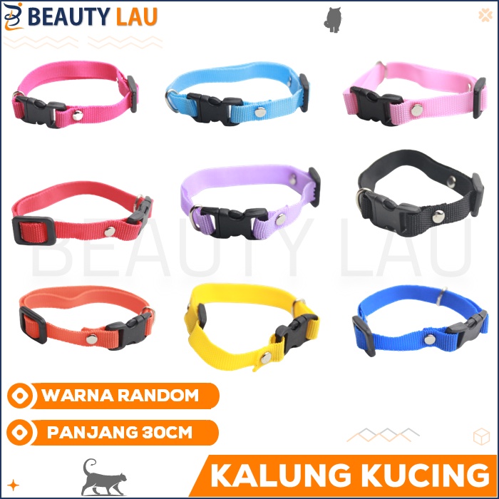 KALUNG AKSESORIS KUCING POLOS NECK PET COLLAR COLAR KUCING MURAH BERKUALITAS